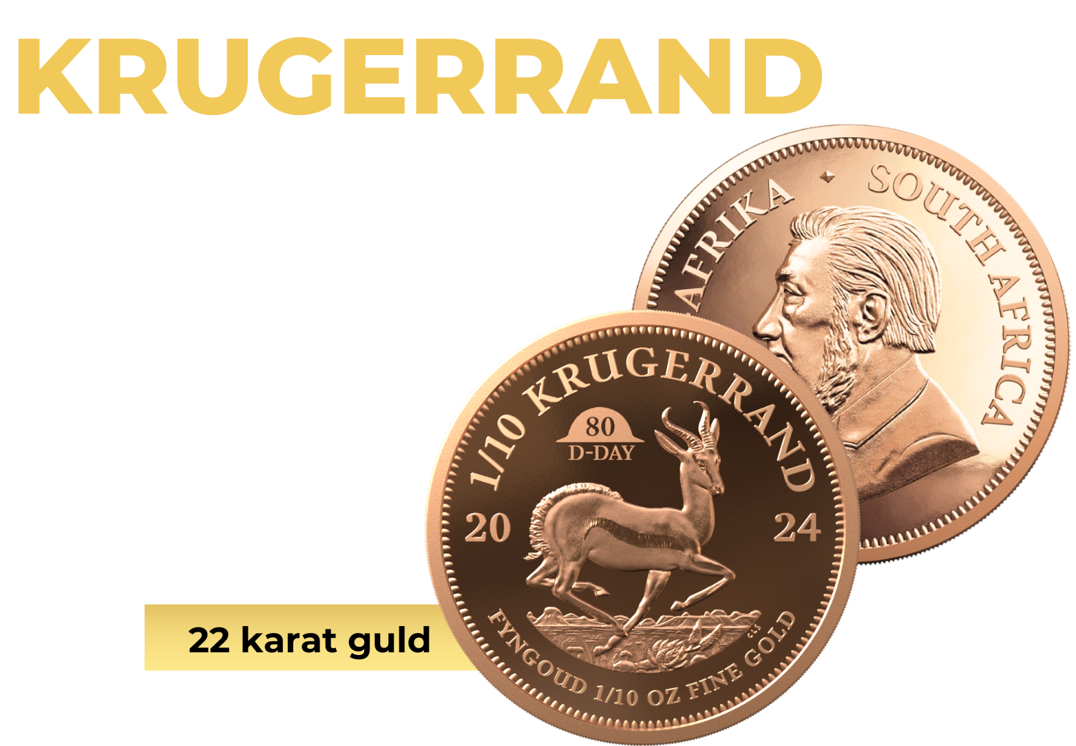 80-års jubilæumsudgave af den legendariske guld 1/10 oz Krugerrand