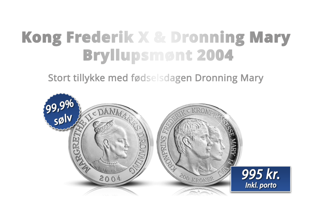 Kronprinsparrets bryllupsmønt fra 2004