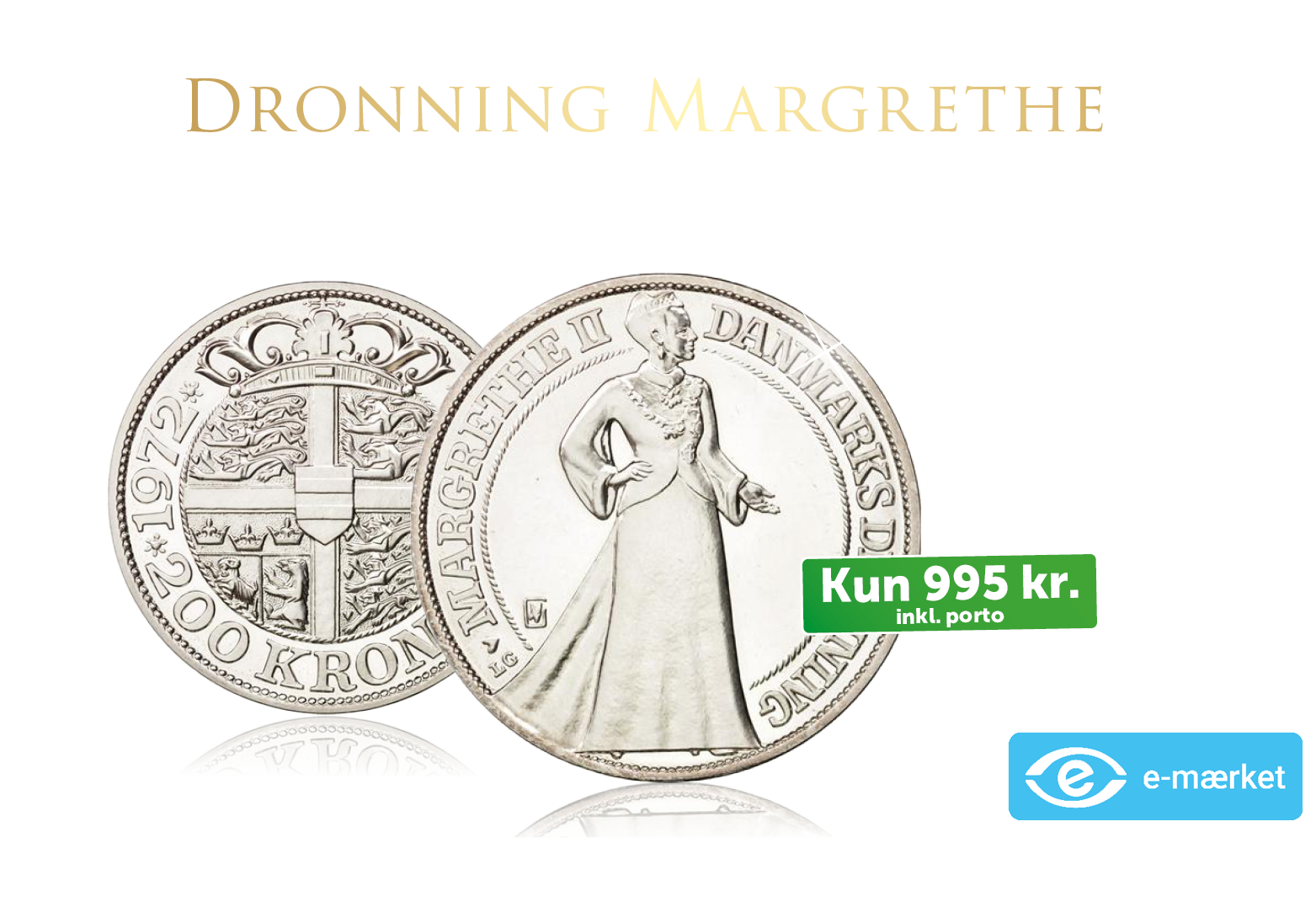 Dronning Margrethe II 200 krone, 25-års regeringsjubilæum, 1997