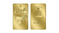 Eksklusiv møntbar i 24 karat guld på 2,5 g. Udgivet i forbindelse med Pippis 75-års fødselsdag. Leveres i specialdesignet skrin, i beskyttende kapsel samt med ægthedscertifikat.