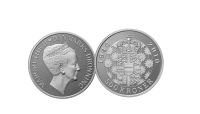 Denne officielle mønt med Hendes Majestæt er præget i 99,9% sølv, en diameter på 38 mm og en vægt på hele 31,10 gram. Mønten er præget i anledning af hendes 70 års fødselsdag 