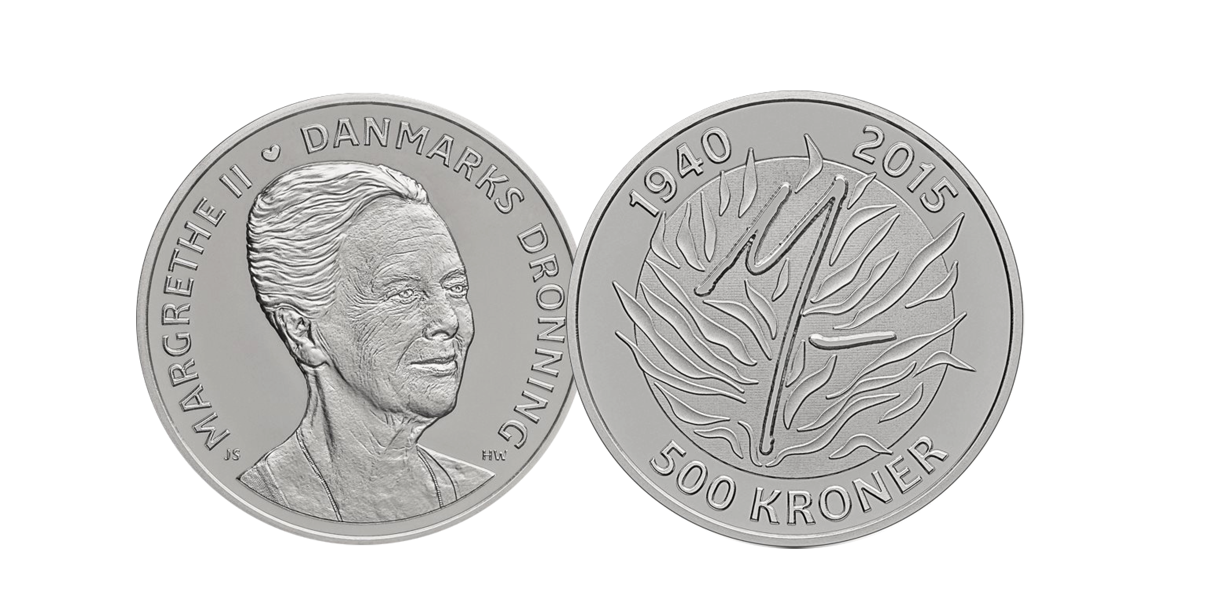 Margrethe 75-års fødselsdag, 2015 - 500-krone - SølvVores i dine hænder!