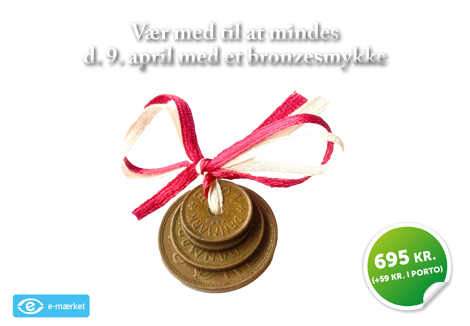 Smukt originalt 9. april møntsæt