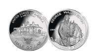 Amerikanske mønthistorie- Sølvmønt til ære for George Washington