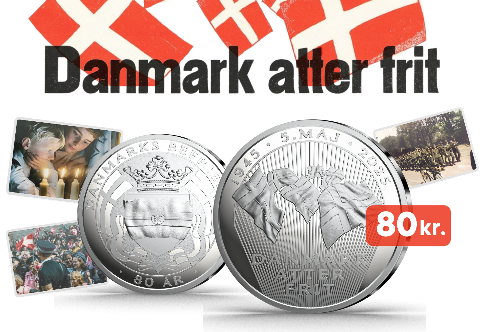 Sikre dig din 80-års befrielsesmedalje – Kun 80 kr. inkl. porto!
