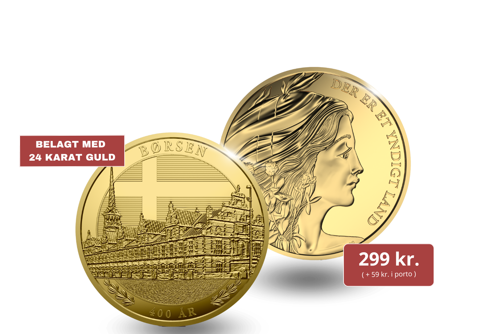 Vi fejrer Børsens 400-års jubilæum med en eksklusiv forgyldt medalje