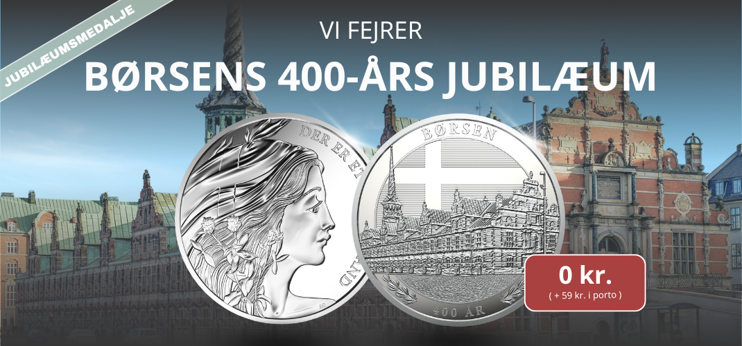 Vi fejrer Børsens 400-års jubilæum med en eksklusiv medalje