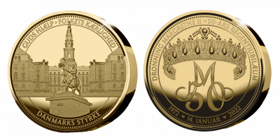 Eksklusiv medalje med Christiansborg Slot