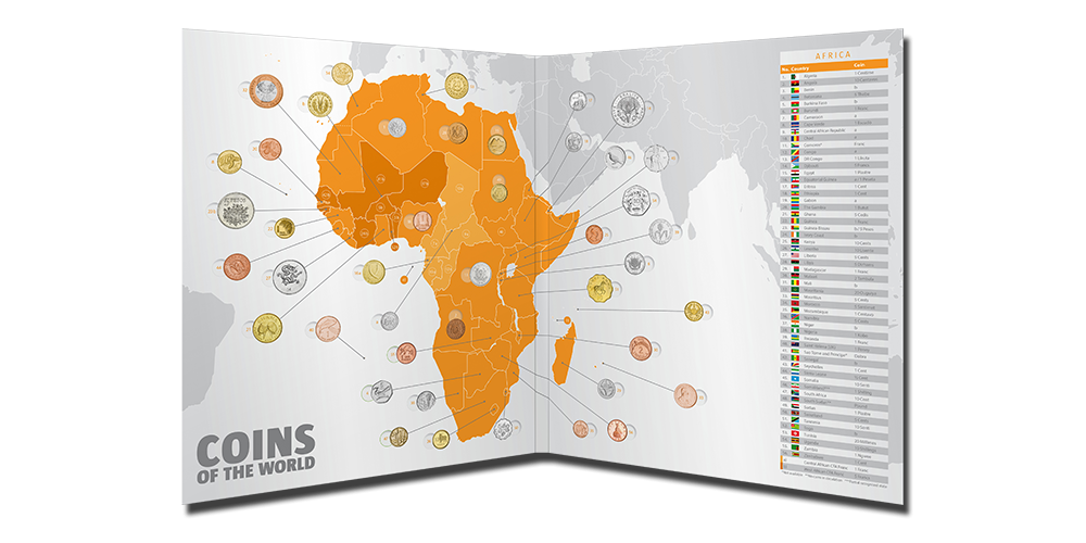 Coins of the World -Afrika - 43 mønter Coins of the World -Afrika - 43 mønter