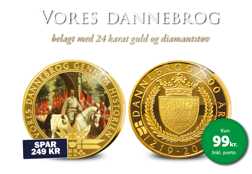 Vores Dannebrog gennem historien - Løbende samling. Ingen binding. Du kan til enhver tid opsige din samling