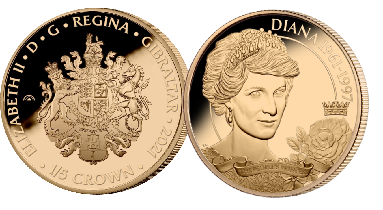 Den officielle Diana guldmønt