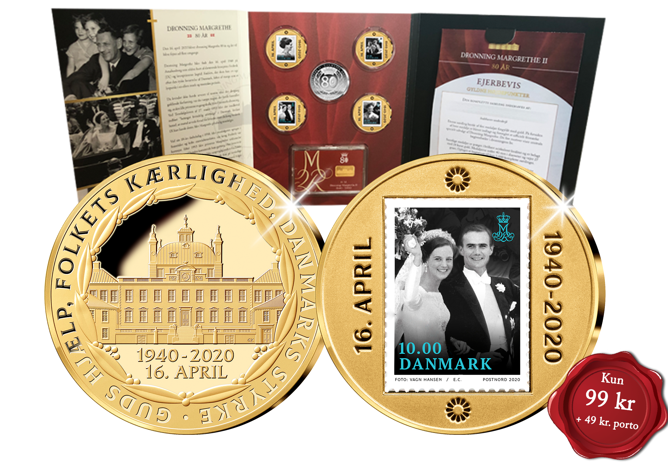 Dronning Margrethe 80 år - Gyldne højdepunkter 1940-2020