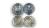 2 krone fra 1953 og 5 krone 1960