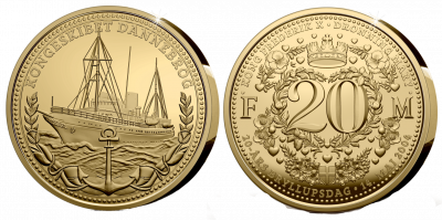 Frederik og Mary 20 år abonnement - Kongeskibet Dannebrog