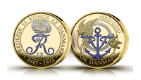 Frederik IX erindringsmedalje safir- og diamantstøv