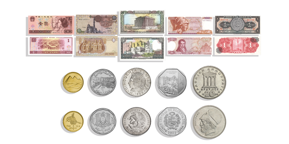Ancient Cultures Coin Set Banknotes Ancient Cultures Coin Set Banknotes