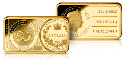 In gold we trust - 2,5g Australia Gold Rush 1851 