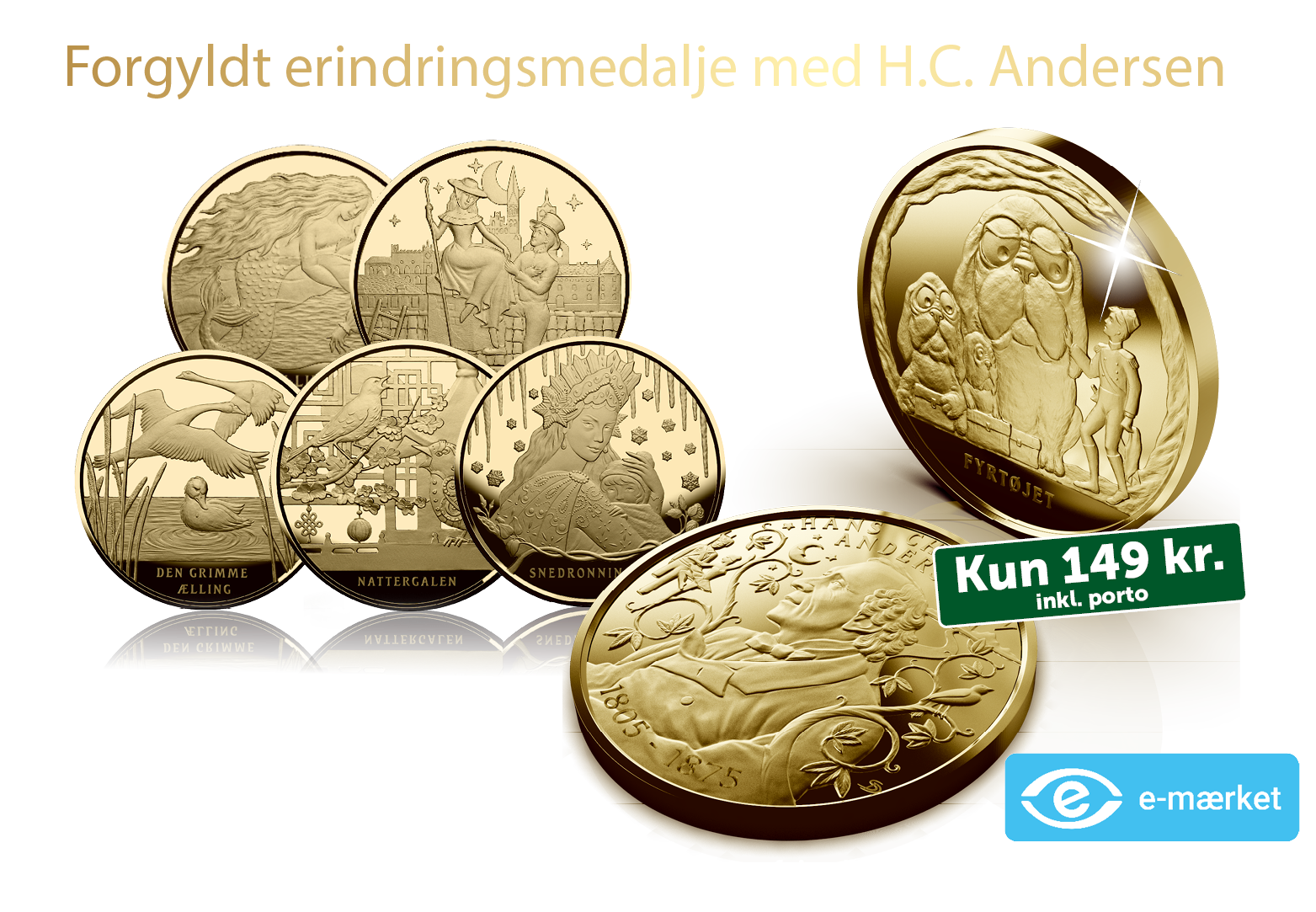 Ny og eksklusiv samling med H.C. Andersen - nu i 99,9% fairmined guld
