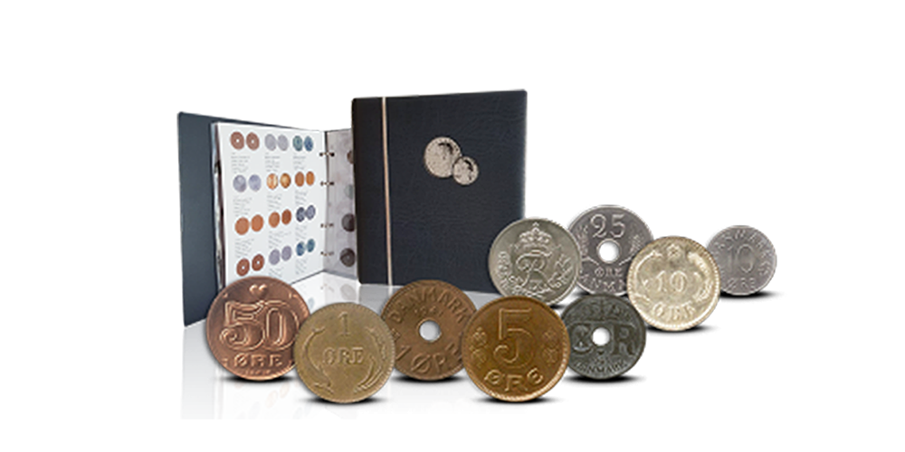     I dette komplette sæt med danske øremønter finder du mønter udgivet under 5 danske regenter - Christian IX, Frederik VIII, Christian X, Frederik IX og Margrethe II. 
