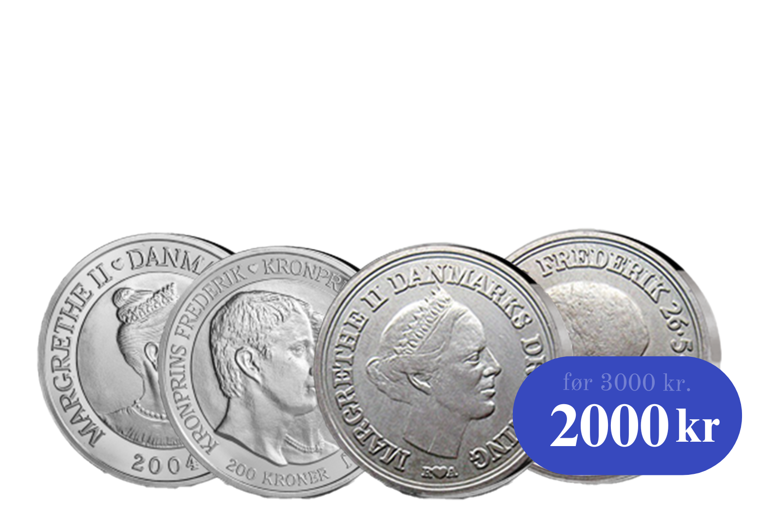 Eksklusivt kongesæt med de eneste mønter med Frederik X