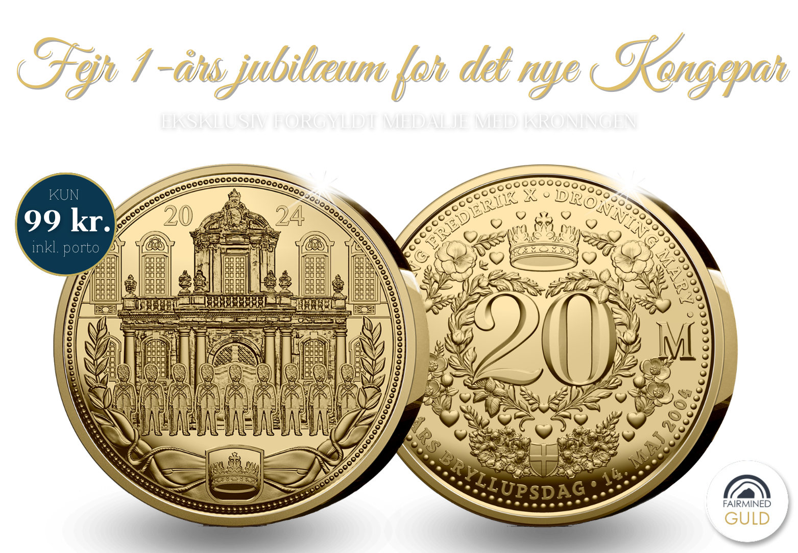 Hyld 1-års jubilæet for det historie tronskifte