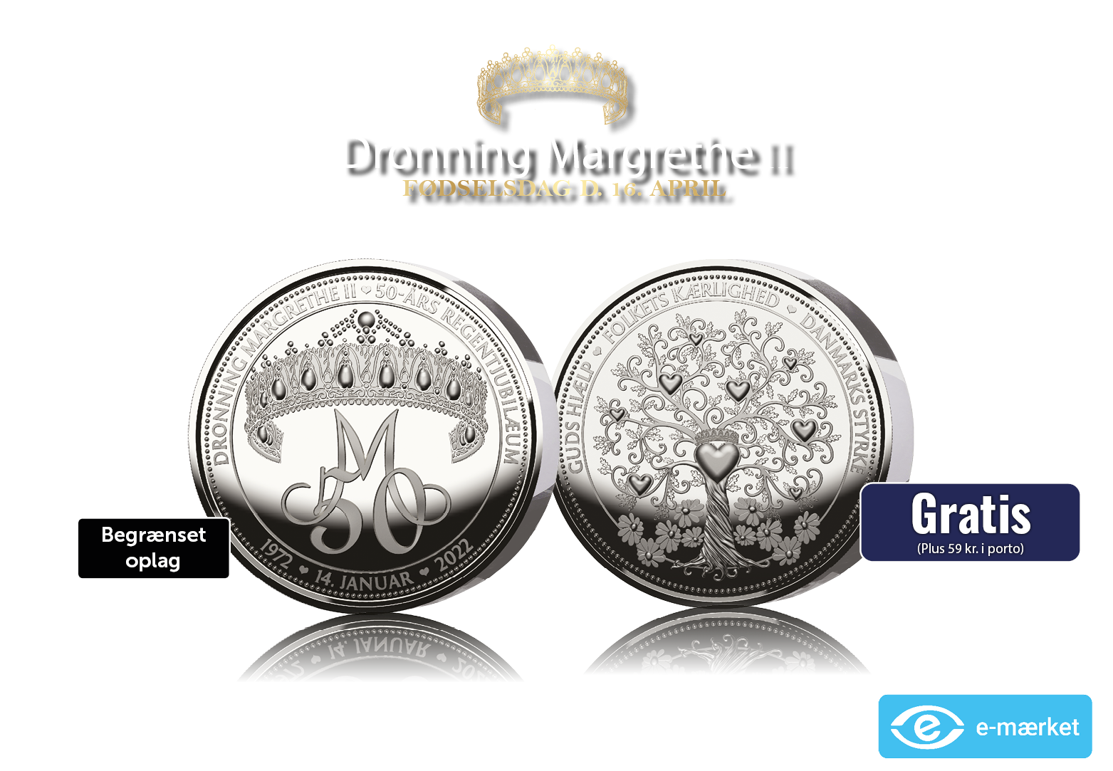 Margrethe 50-års regentjubilæumsmedalje