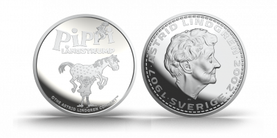 Pippi 80 år 1945-2025 10 g sølvmedalje 