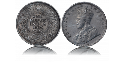 SS Cairo Georg V 1 Rupee 1911-1936