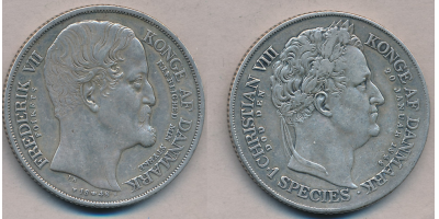 Tronskiftespeciedaler 1848