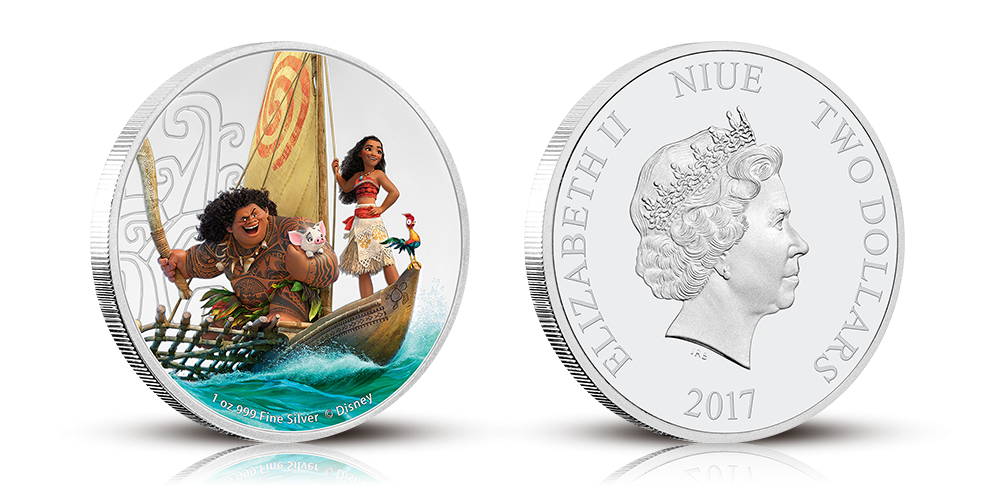Disneys Vaiana - stor sølvmønt Disneys Vaiana - stor sølvmønt